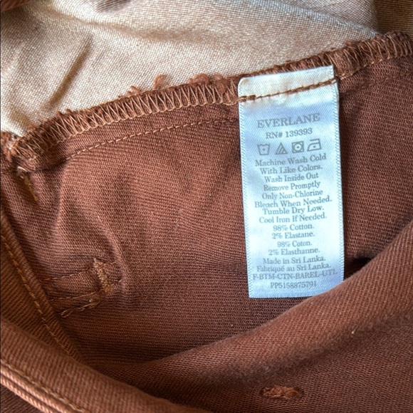 Everlane Brown Ankle Barrel Leg Pants - Picture 6 of 9